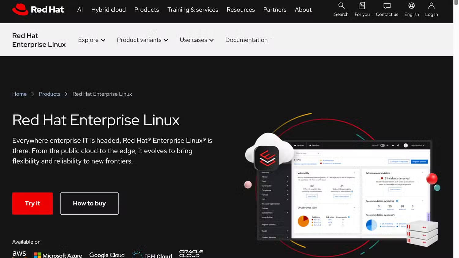 red-hat-enterprise-linux-home-page هل توجد توزيعات Linux مدفوعة وما الذي يجعلها مختلفة عن المجانية