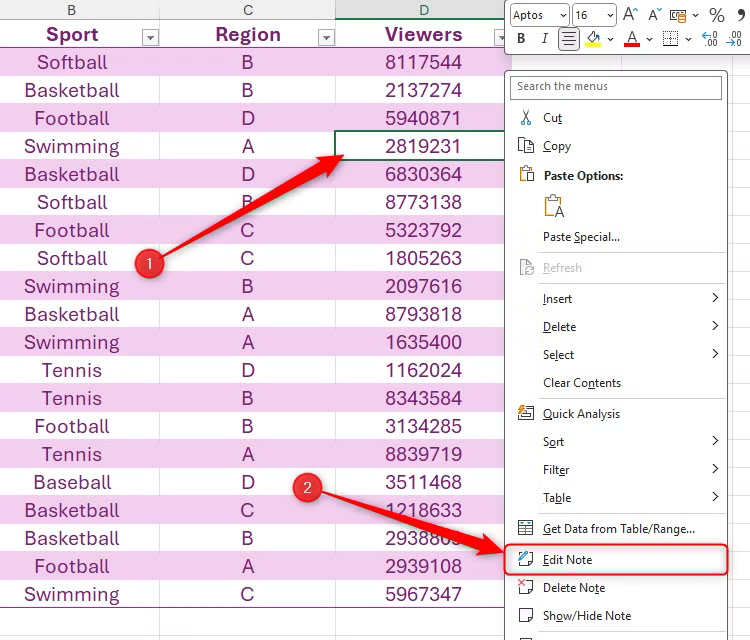the-edit-note-button-in-the-right-click-menu-of-a-cell-containing-a-note-in-excel-is-selected ما الفرق بين الملاحظات والتعليقات في Excel