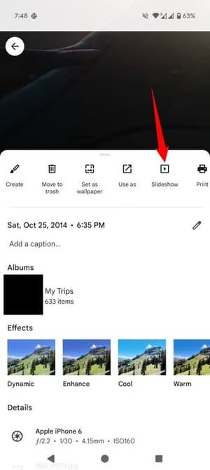 10-android-google-photos-slideshow استخدام هاتف Android القديم كشاشة ذكية لسيارتك