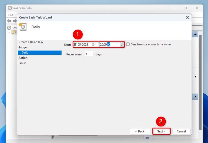 4-clear-temp-file-task-time كيف تجعل Windows 11 يحذف الملفات المؤقتة تلقائيًا دون تدخل