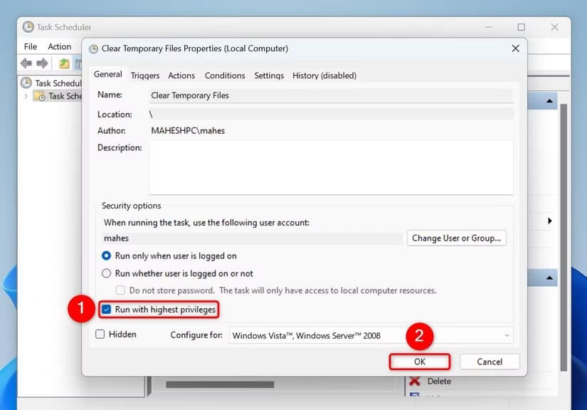 6-clear-temp-file-task-permission كيف تجعل Windows 11 يحذف الملفات المؤقتة تلقائيًا دون تدخل