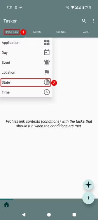 7-tasker-add-state كيف تجعل هاتف Android يفتح تطبيقًا تلقائيًا عند توصيل السماعات