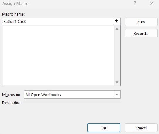 How-to-Create-a-Macro-Button-in-Excel-3 طريقة ربط زر بتشغيل ماكرو تلقائيًا في Excel لتسريع مهامك