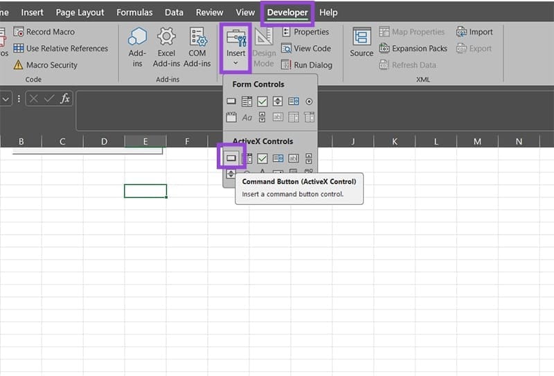 How-to-Create-a-Macro-Button-in-Excel-5 طريقة ربط زر بتشغيل ماكرو تلقائيًا في Excel لتسريع مهامك