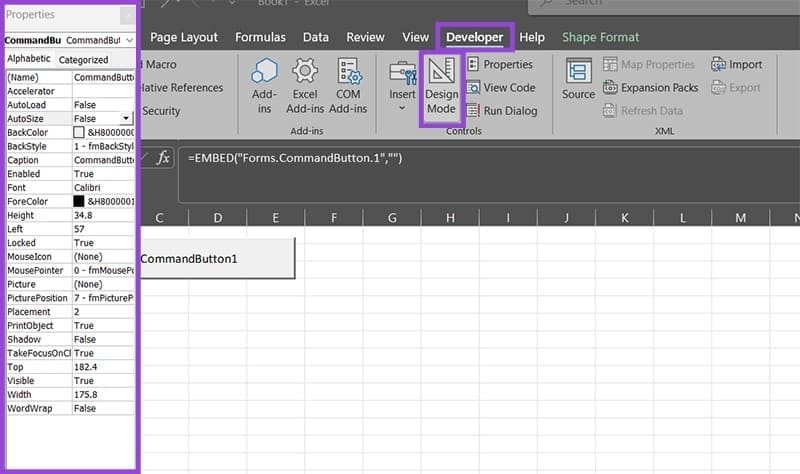 How-to-Create-a-Macro-Button-in-Excel-6 طريقة ربط زر بتشغيل ماكرو تلقائيًا في Excel لتسريع مهامك