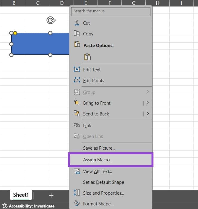 How-to-Create-a-Macro-Button-in-Excel-9 طريقة ربط زر بتشغيل ماكرو تلقائيًا في Excel لتسريع مهامك