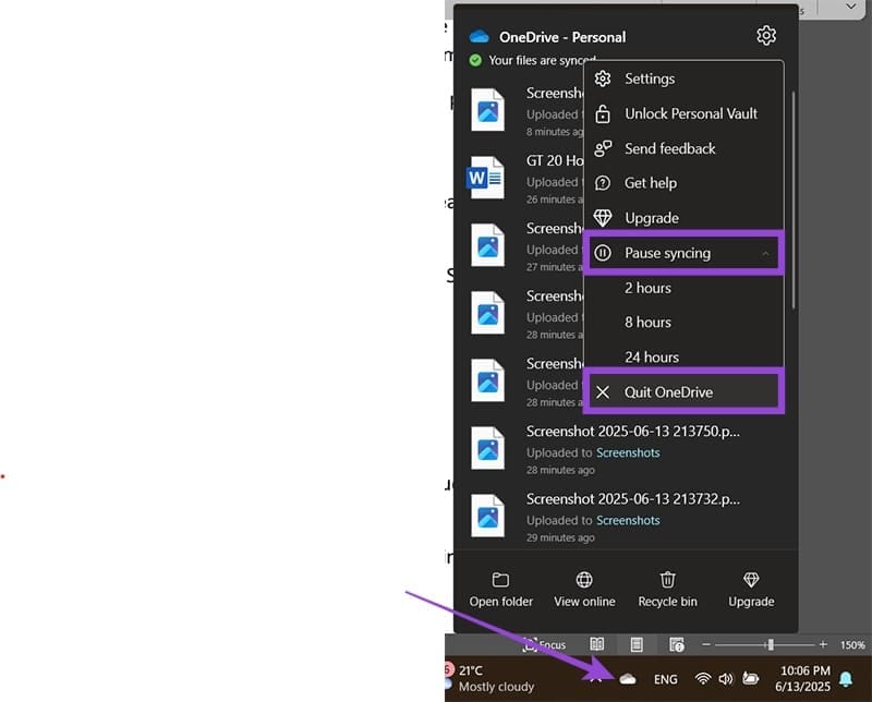 How-to-Fix-OneDrive-Stuck-on-Processing-Changes-2 لماذا يتوقف OneDrive فجأة عن مزامنة الملفات وكيف تعيد تشغيله