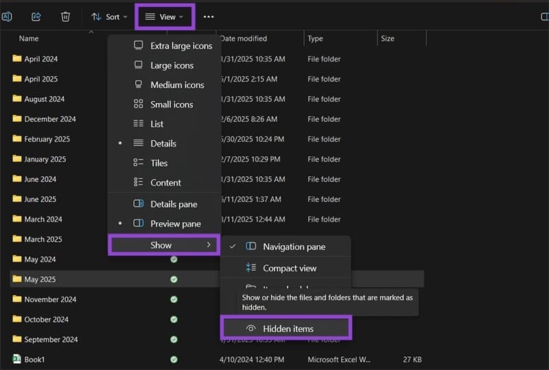 How-to-Hide-Files-and-Folders-Behind-a-Shortcut-3 طريقة إخفاء الملفات داخل اختصار لا يُثير الشك