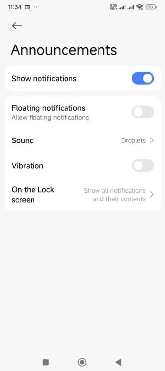announcements-window-on-an-android-phone 9 مشاكل في iPhone يلاحظها المستخدمون بعد تحديث iOS 26