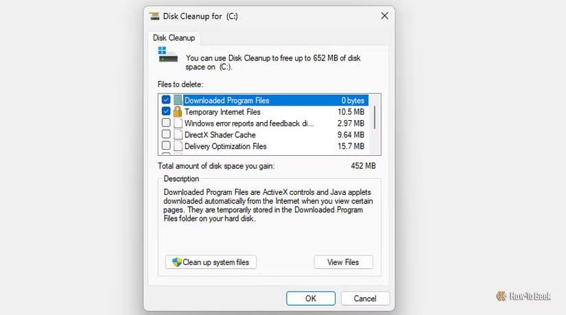 disk-cleaner تحرير مساحة تخزين Windows 11 بسرعة وأمان