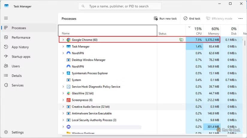 google-chrome أداة من Microsoft توفّر تحكمًا متقدمًا في العمليات أفضل من Task Manager