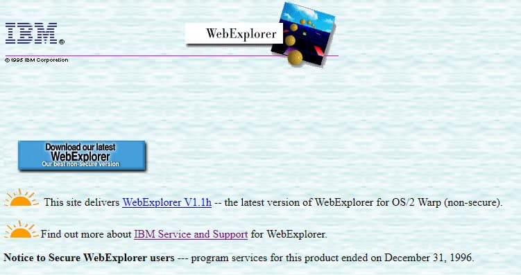 ibm-webexplorer متصفحات اختفت نهائيًا بعد أن كانت تنافس بقوة