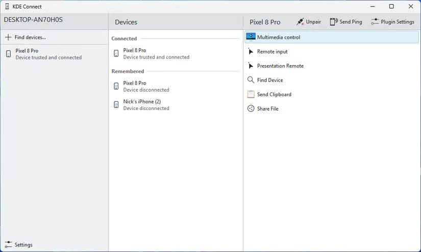 kde-connect أفضل تطبيقات ويندوز مفتوحة المصدر لتحسين الأداء والإنتاجية