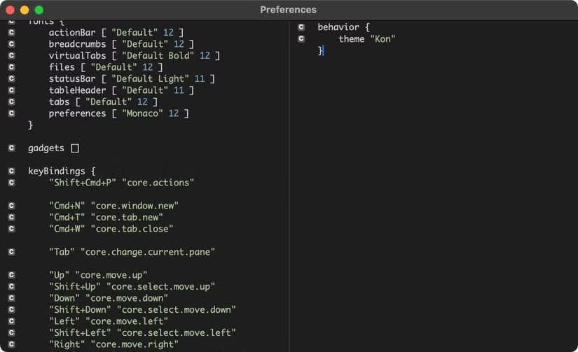 marta-for-macos-with-preferences-open مدير الملفات الذي يغنيك عن Finder على Mac