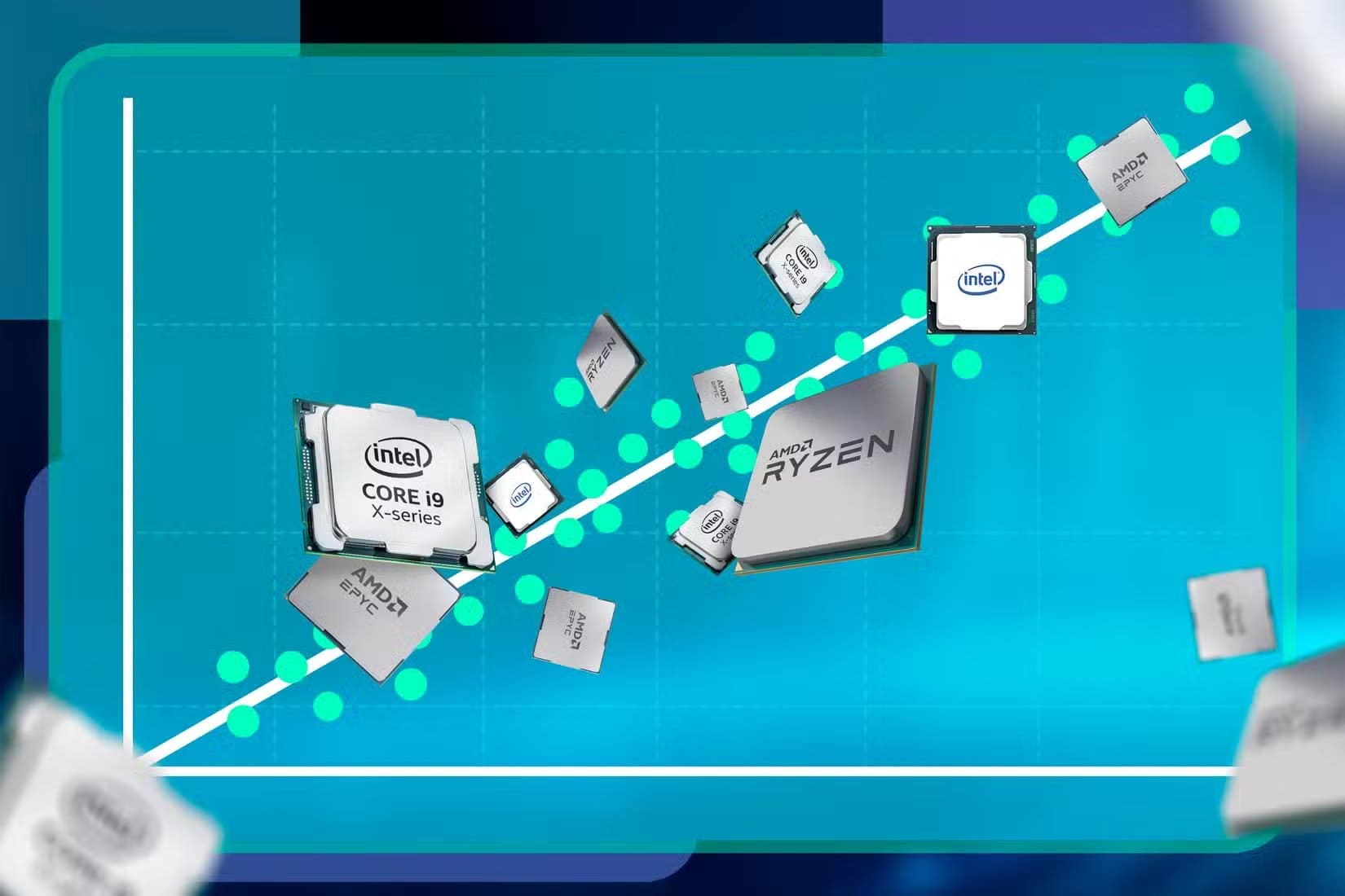 moore-s-graph-with-some-cpus هل أداء الألعاب لديك منخفض بسبب المعالج هذه العلامات تؤكد ذلك