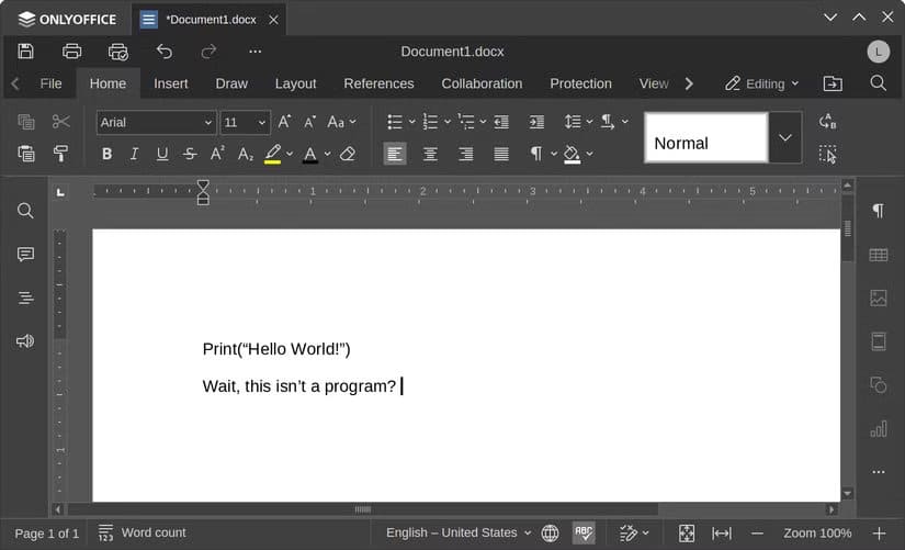 onlyoffice أهم التطبيقات التي يحتاجها أي مستخدم جديد بعد الانتقال إلى Linux