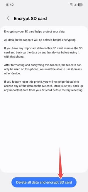 samsung-encrypting-sd-card-menu كيف تؤمن هاتف سامسونج من السرقة وحماية بياناتك الشخصية بخطوات بسيطة
