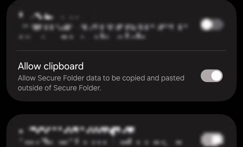 samsung-secure-folder-clipboard-menu إعدادات تجعل Samsung Secure Folder أكثر حماية من أي وقت مضى