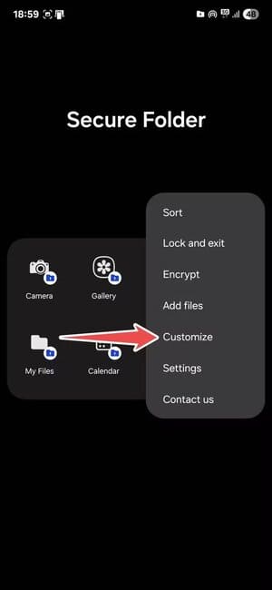samsung-secure-folder-menu إعدادات تجعل Samsung Secure Folder أكثر حماية من أي وقت مضى