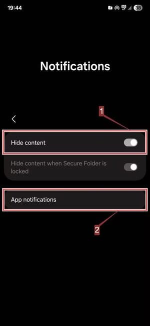 samsung-secure-folder-notifications-menu إعدادات تجعل Samsung Secure Folder أكثر حماية من أي وقت مضى