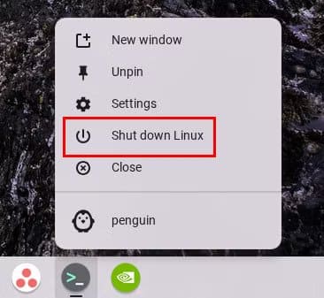 shutting-down-linux-on-a-chromebook-1 كيف تستخدم تطبيقات Linux على Chromebook لتوسيع قدراته