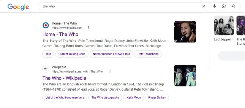 the-google-search-result-for-the-query-the-who أفضل 8 طرق للحصول على نتائج دقيقة عند البحث في Google