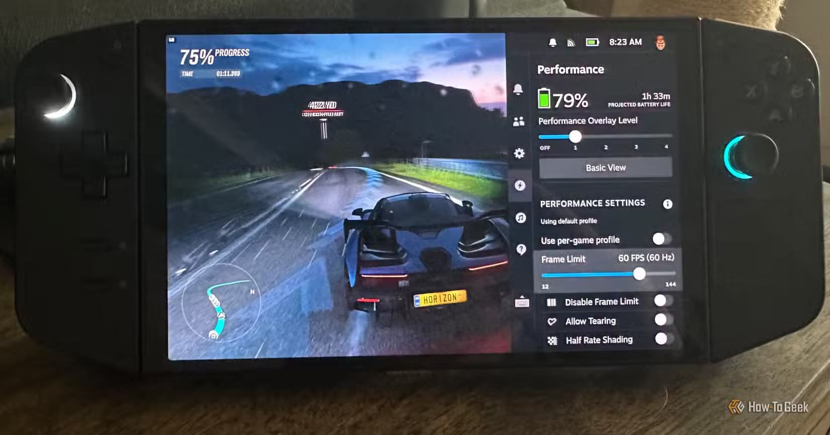 the-legion-go-running-steamos-with-the-battery-life-visible هل بدأ Windows يفقد مكانته كنظام أساسي لألعاب الكمبيوتر