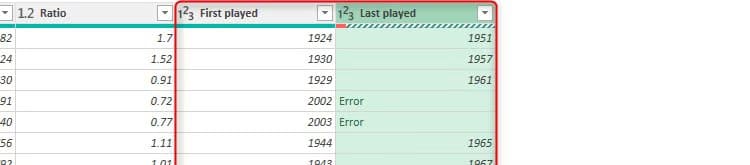 two-columns-in-excel-s-power-query-editor-formatted-as-number-columns أوامر في Power Query تُسهّل تنظيف وتحويل البيانات في Excel