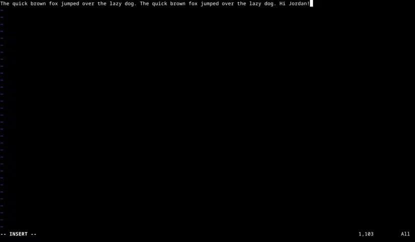 vim-text-editing أدوات Terminal أساسية في Linux يُفضل تثبيتها بعد أي تثبيت جديد
