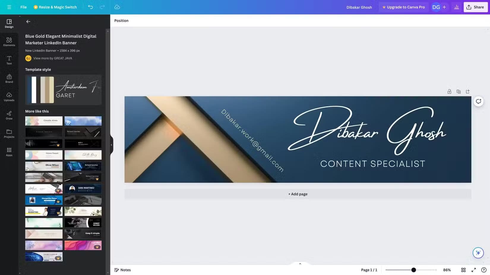 11-dibakar-ghosh-linkedin-profile-background-image-using-canva-1 كيف أحرر صوري على Chromebook بدون Photoshop باستخدام هذه الأدوات المجانية