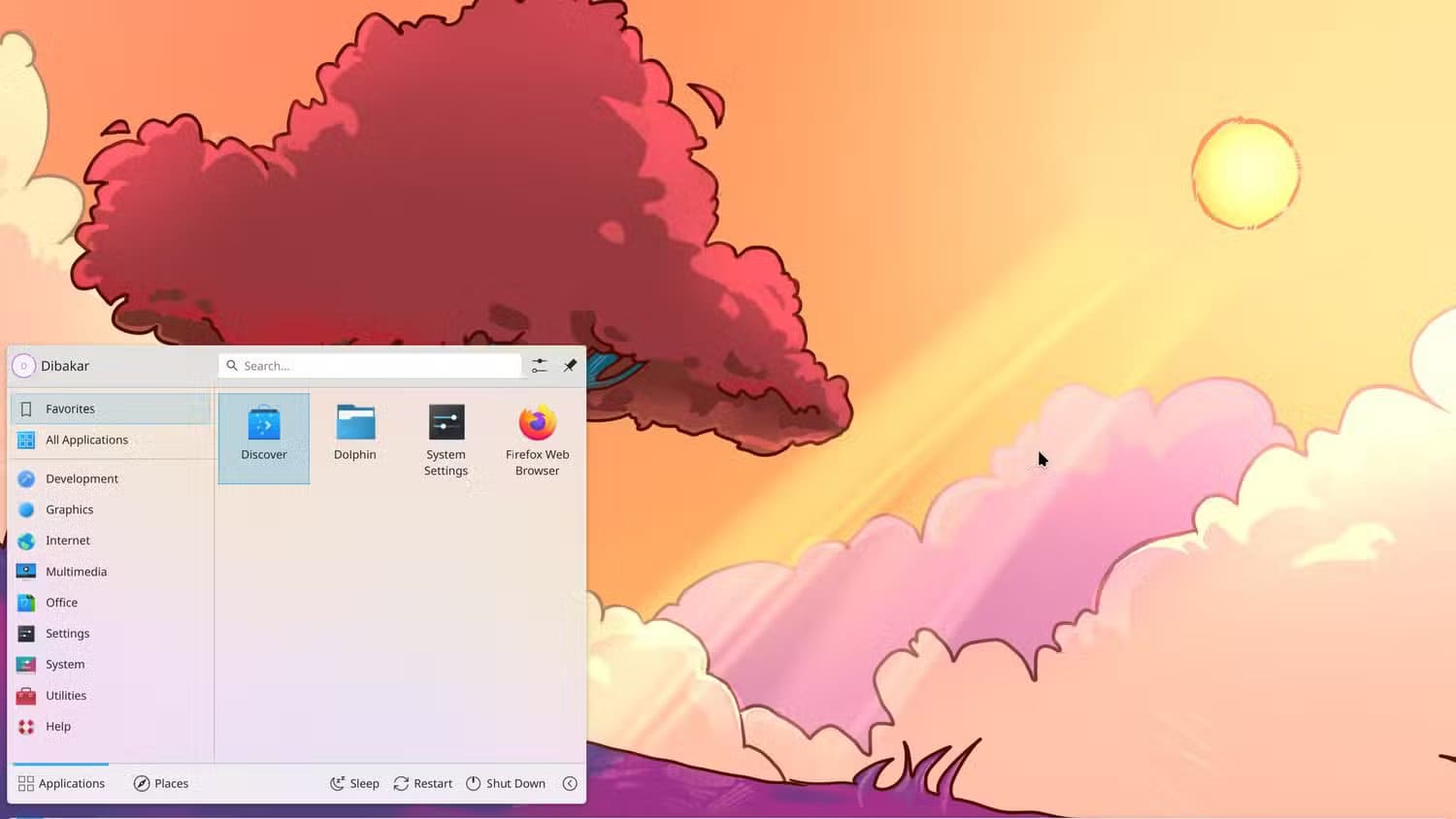 1a-kde-plasma-breeze-theme ميزات في KDE Plasma تعزز إنتاجيتك وتمنحك تحكمًا أوسع في Linux