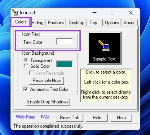 Change-Font-Color-on-Desktop-Icons-Windows-11-11 تغيير لون نص أيقونات سطح المكتب في Windows 11 بسهولة