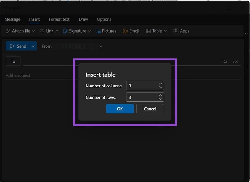 How-to-Insert-a-Table-in-Outlook-Email-3 إدراج جدول منسق في رسالة Outlook بخطوات بسيطة