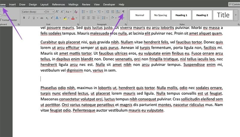 How-to-Remove-a-Section-Break-in-MS-Word-1 تخلّص من الصفحات الزائدة بسبب فواصل القسم في مستندك Word