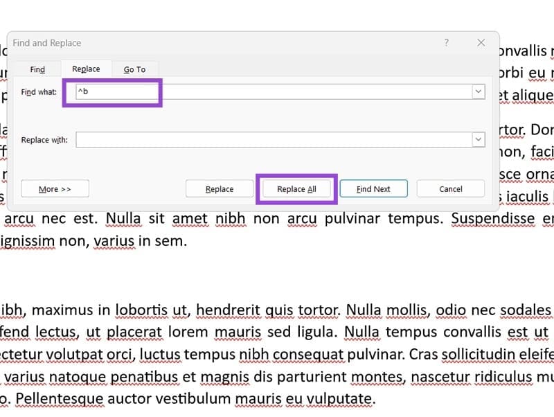 How-to-Remove-a-Section-Break-in-MS-Word-11 تخلّص من الصفحات الزائدة بسبب فواصل القسم في مستندك Word
