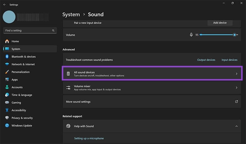 No-Sound-After-Windows-11-Update-9 طريقة إصلاح مشكلة الصوت بعد تحديث Windows 11