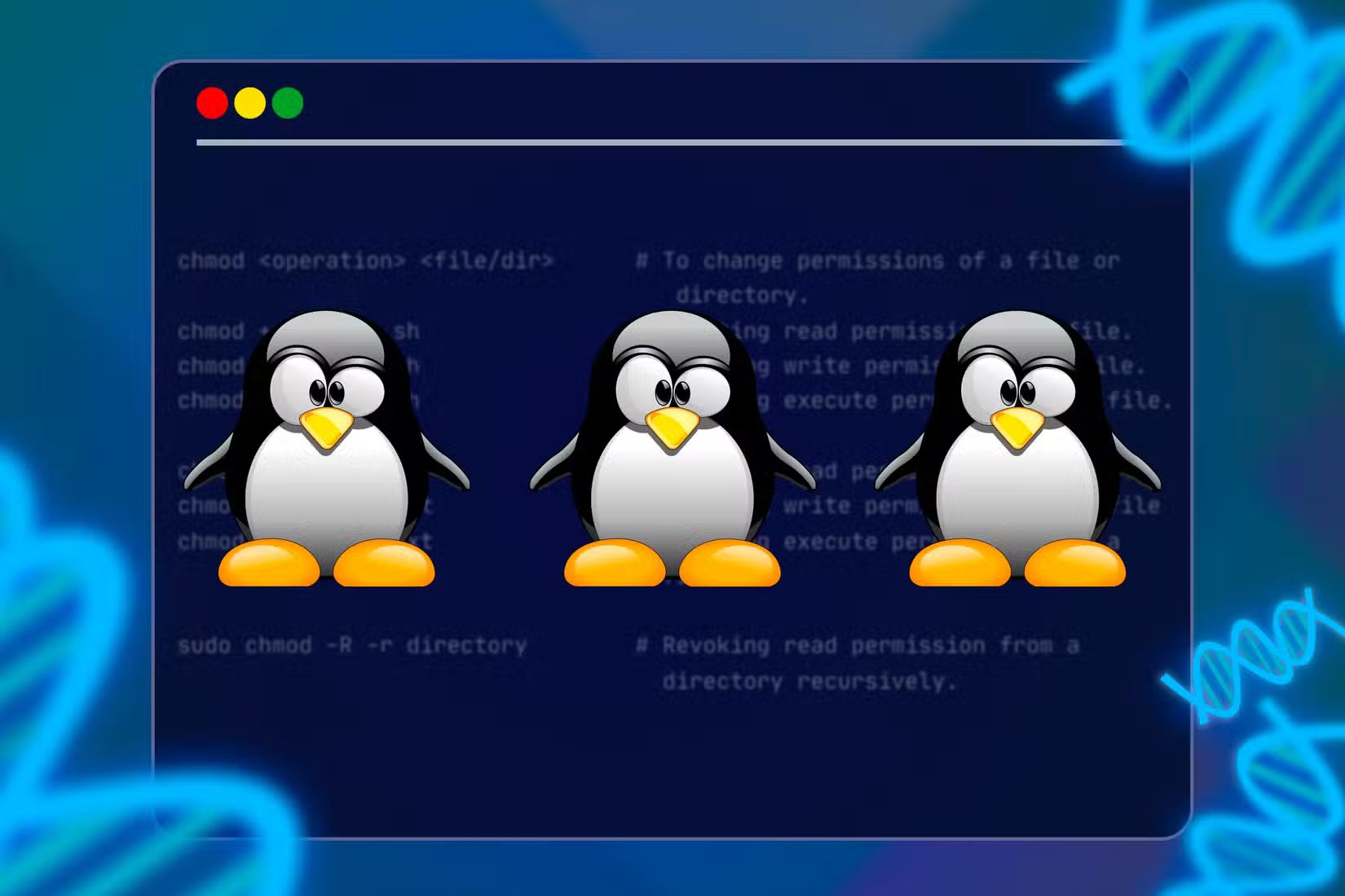 a-linux-terminal-with-3-tux-mascot-and-some-cloning-icons إذا بدأت تلاحظ هذه العلامات فأنت مستعد تمامًا لاستخدام Arch Linux