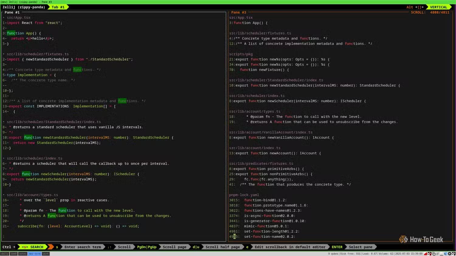 a-side-by-side-view-that-compares-ripgrep-with-and-without-delta-on-the-left-ripgrep-and-delta-display-code-with-syntax-highlighting-on-the-right-ripgrep-displays-code-without-syntax-highlighting-2 أفضل بدائل لأوامر Linux التقليدية لتحسين تجربة سطر الأوامر