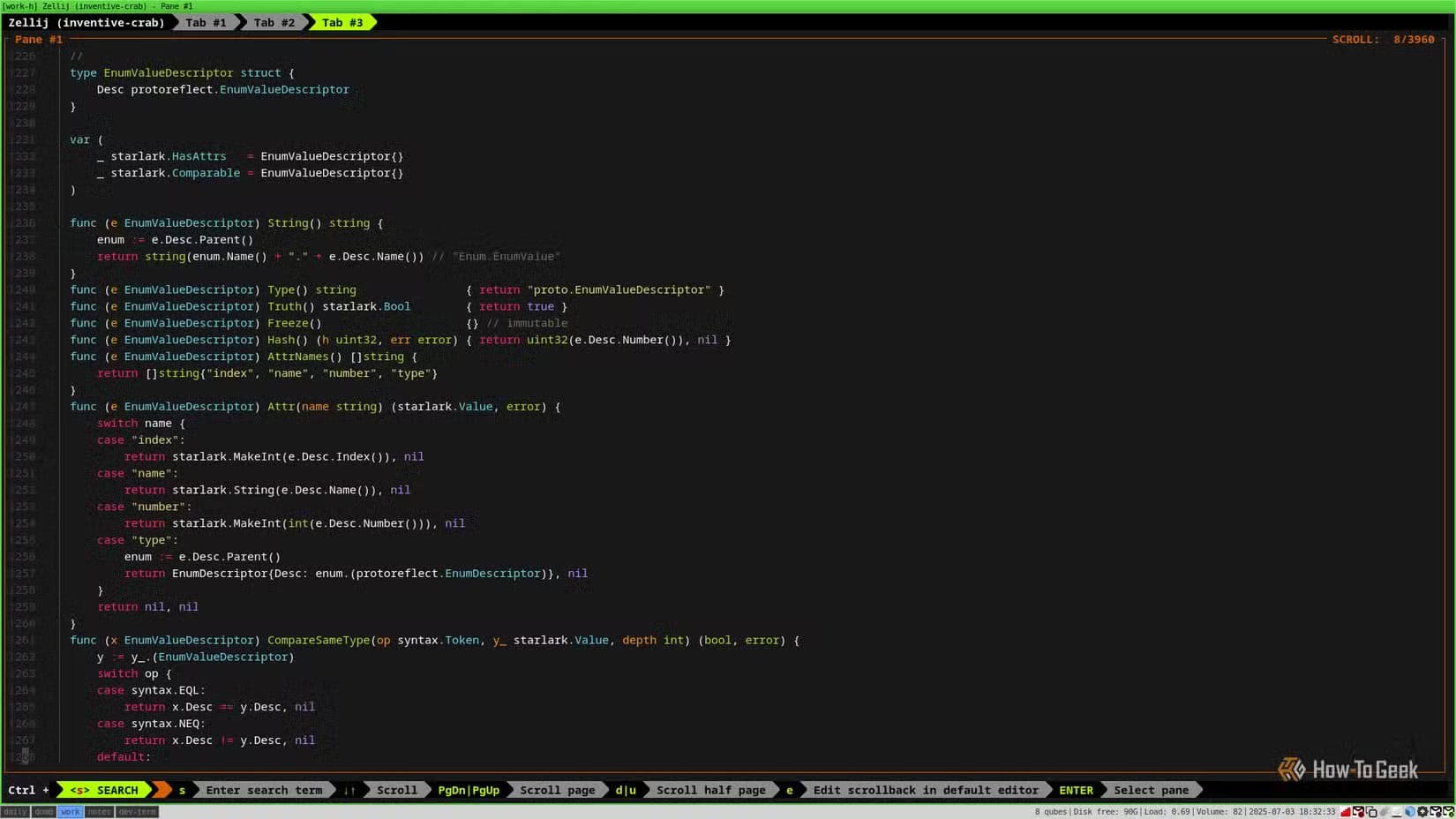 a-terminal-window-displays-code-with-syntax-highlighting-this-is-the-output-of-the-bat-command أفضل بدائل لأوامر Linux التقليدية لتحسين تجربة سطر الأوامر
