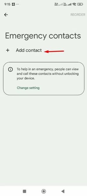 add-contact-option-in-the-personal-safety-app إعدادات طوارئ يجب تفعيلها فورًا على كل هاتف Android لحمايتك في المواقف الخطيرة