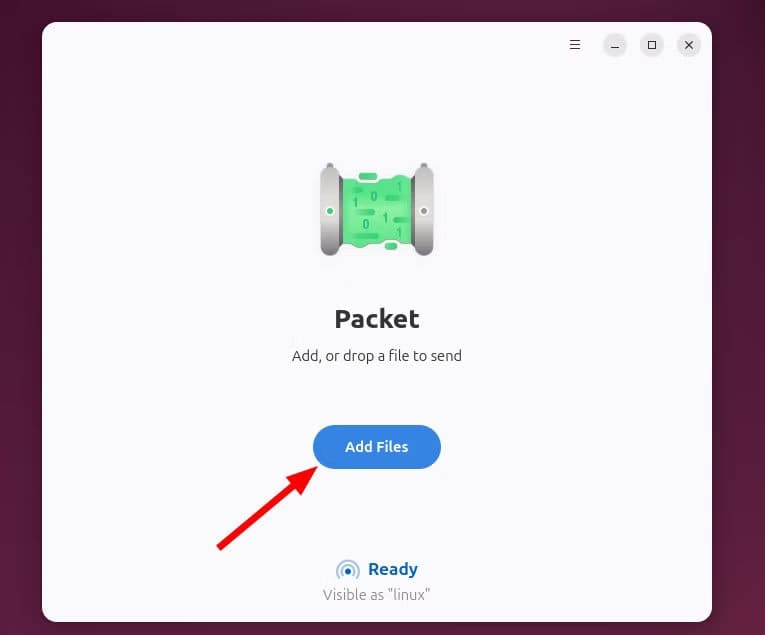 adding-files-in-packet-linux-tool-on-ubuntu طريقة مباشرة لنقل ملفات Android إلى Linux دون استخدام كابلات
