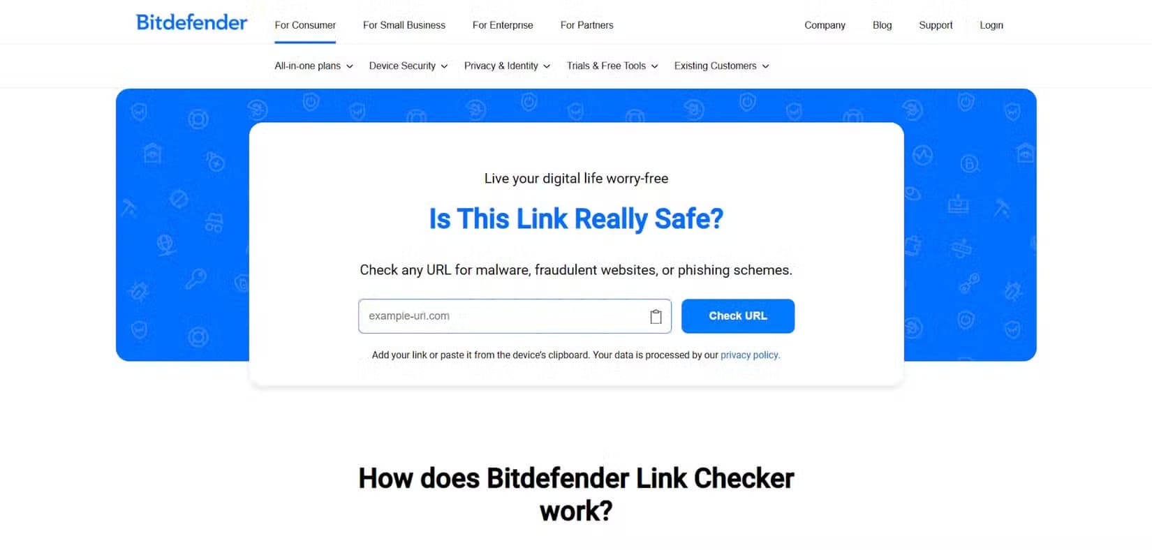 bitdefender-link-checker أدوات مجانية تحميك من الروابط الخبيثة قبل أن تنقر عليها