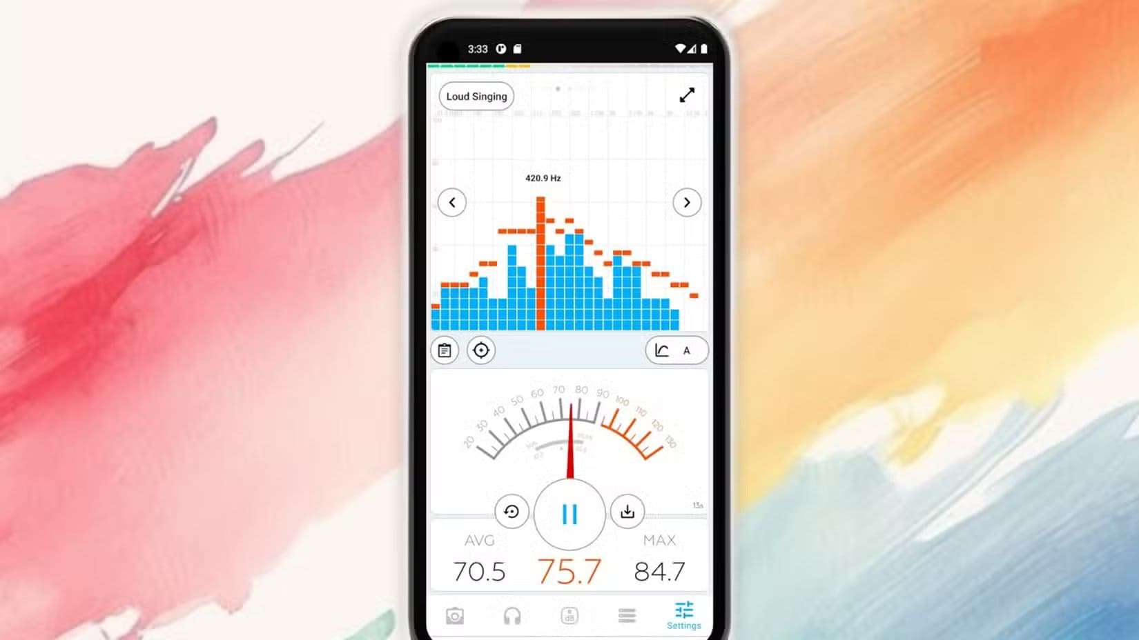 decibel-x-pro-sound-meter-telling-the-user-how-their-sound-quality-is طريقة بسيطة لتحسين صوت المسرح المنزلي باستخدام هاتفك