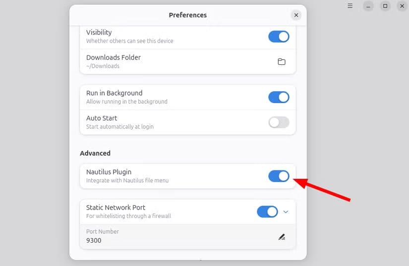 enabling-nautilus-integration-option طريقة مباشرة لنقل ملفات Android إلى Linux دون استخدام كابلات