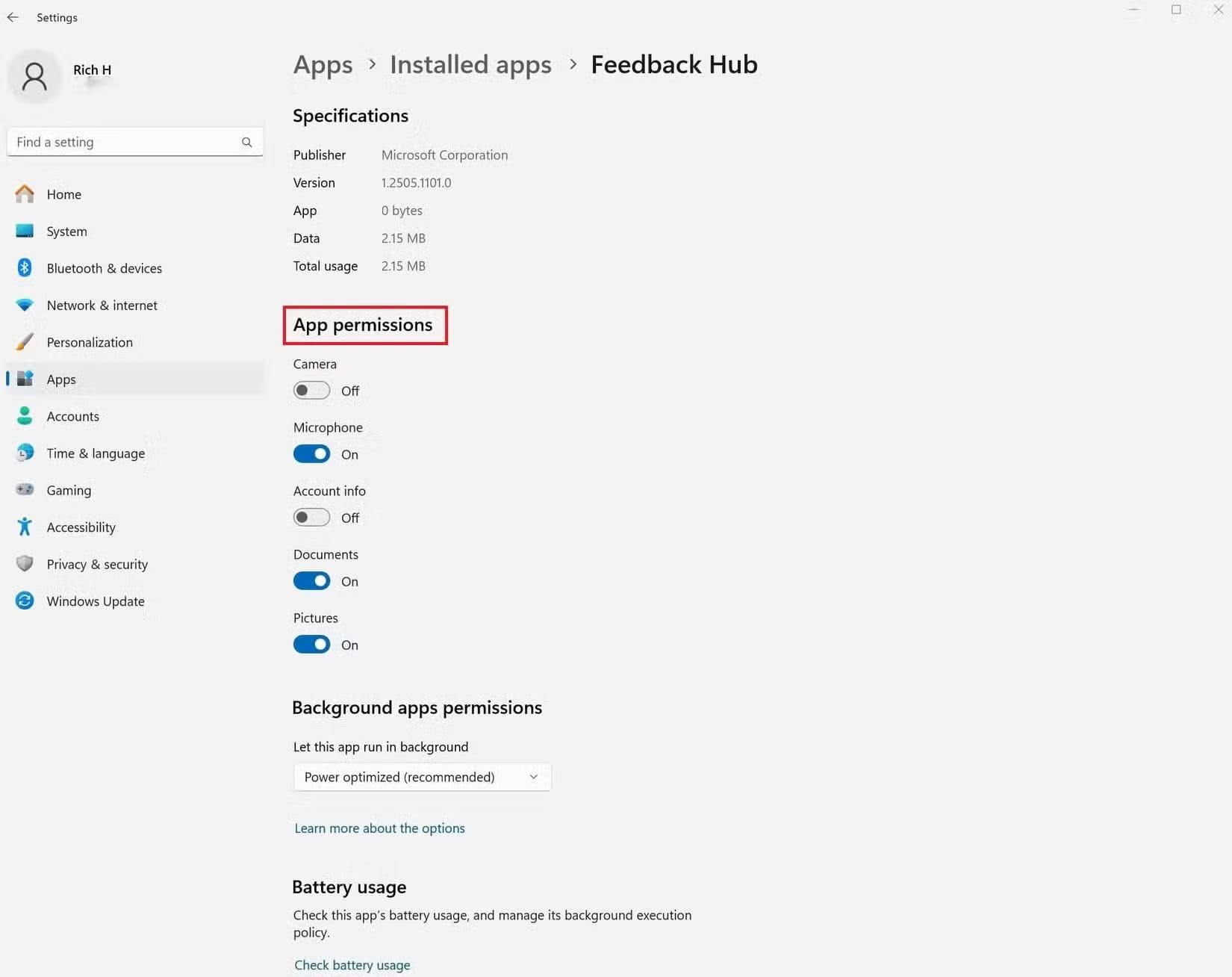 feedback-hub-6 إعدادات يجب تعديلها في Windows 11 لتحمي خصوصيتك