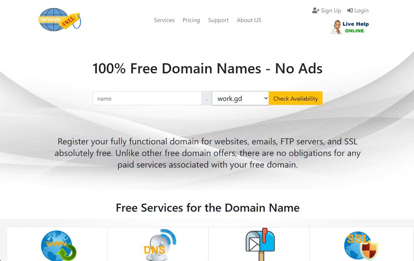 free-domain-homepage-1 متى يكون اسم النطاق المجاني خيارًا منطقيًا لموقعك