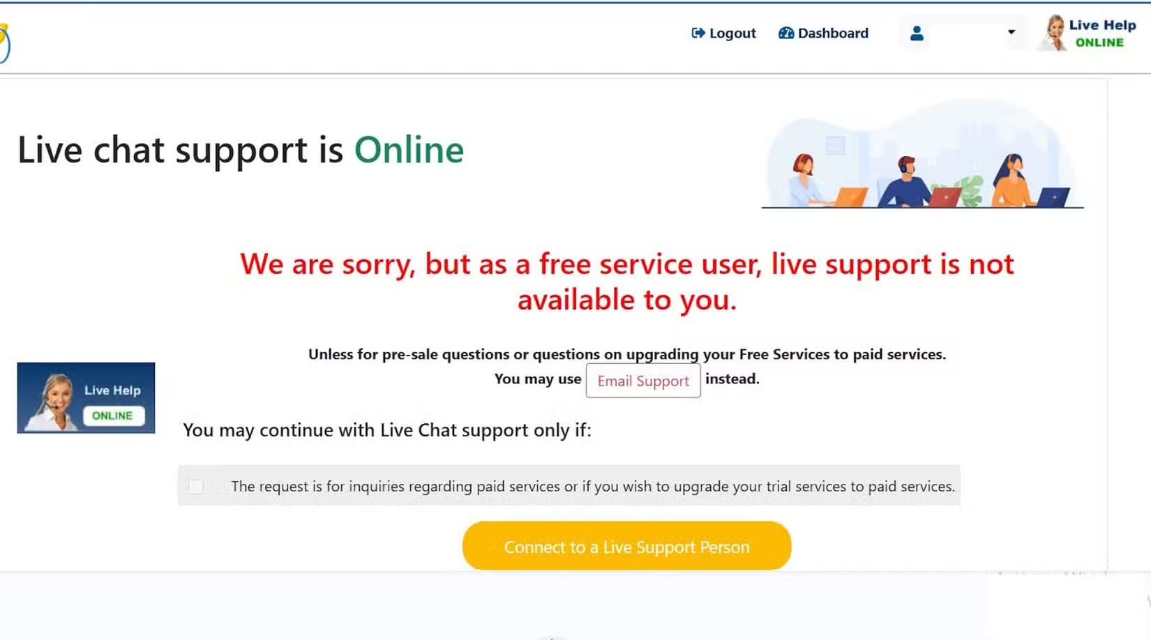 free-domain-live-chat-not-available-to-free-domains متى يكون اسم النطاق المجاني خيارًا منطقيًا لموقعك