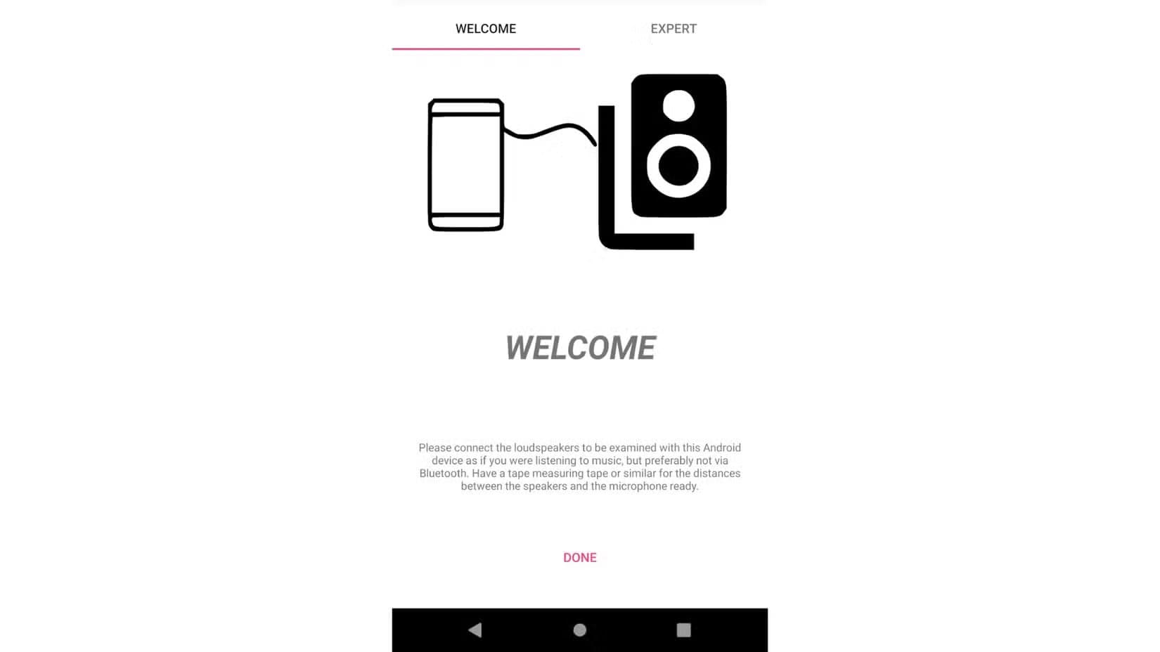 hifi-apps-speaker-setup-2-asking-the-user-to-set-up-the-speaker-correctly طريقة بسيطة لتحسين صوت المسرح المنزلي باستخدام هاتفك