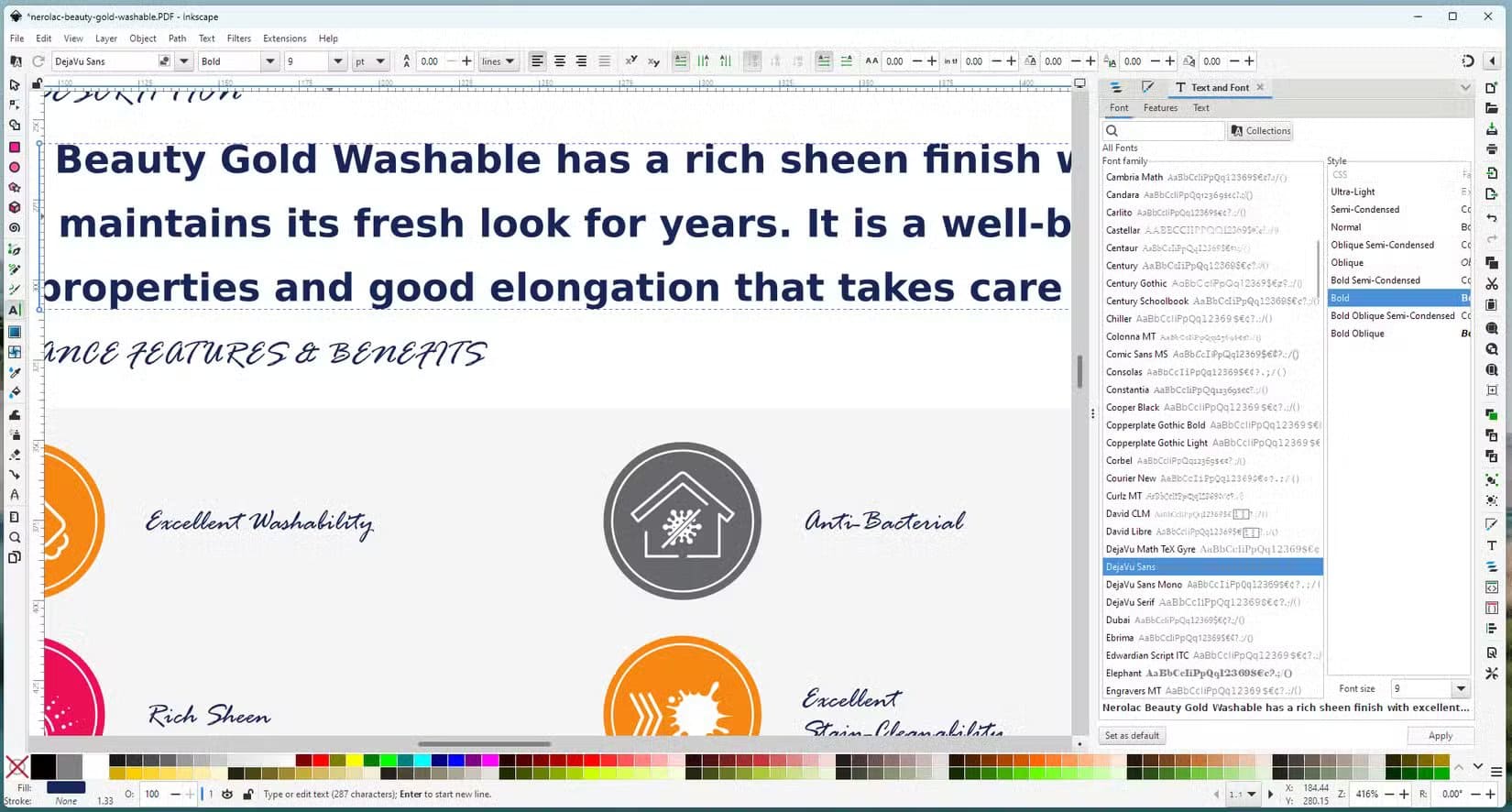 inkscape-editing-a-pdf-1 أفضل تطبيقات مفتوحة المصدر لتحرير ملفات PDF مجانًا بدون علامات مائية