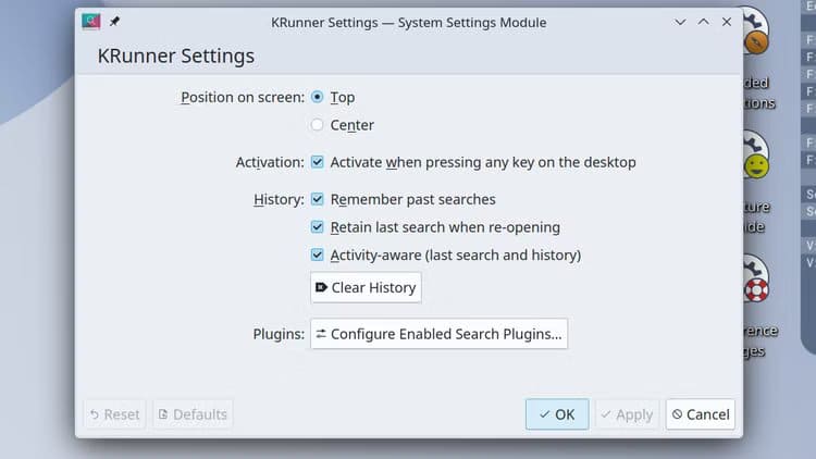 krunner-settings-menu-in-kde-plasma ميزات في KDE Plasma تعزز إنتاجيتك وتمنحك تحكمًا أوسع في Linux